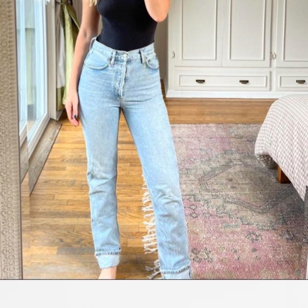 Agolde Lana Light Blue Denim Jeans